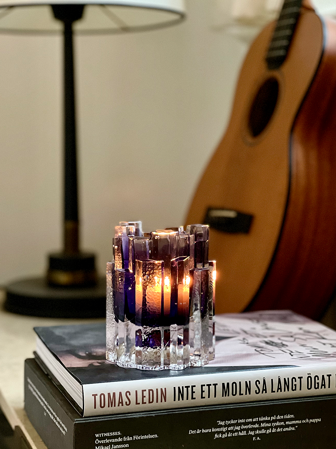 HURRICANE LAMP ROCK, Plum