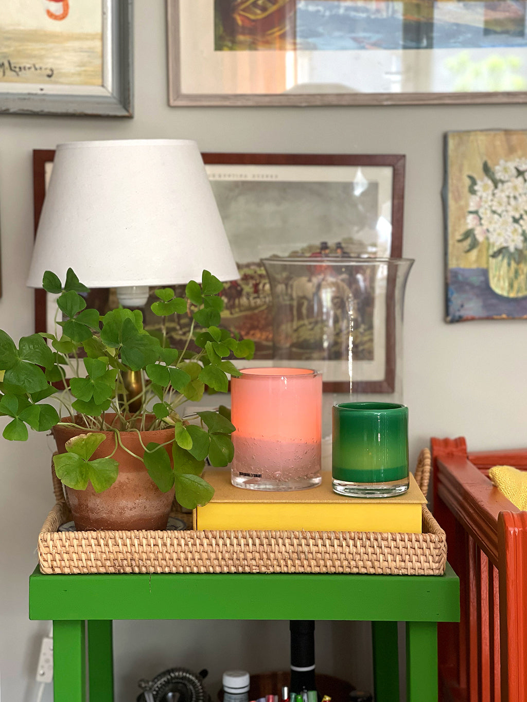 HURRICANE LAMP SODA, Pink Windlicht
