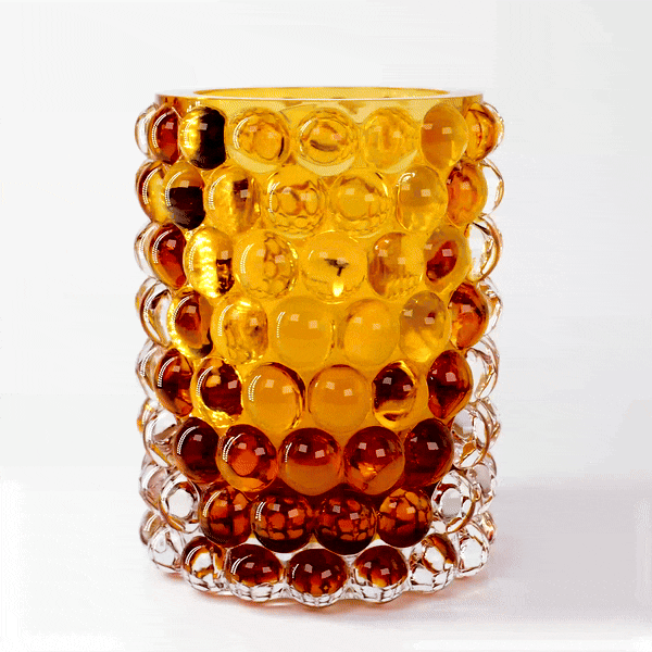 HURRICANE LAMP BOULE LARGE, Amber