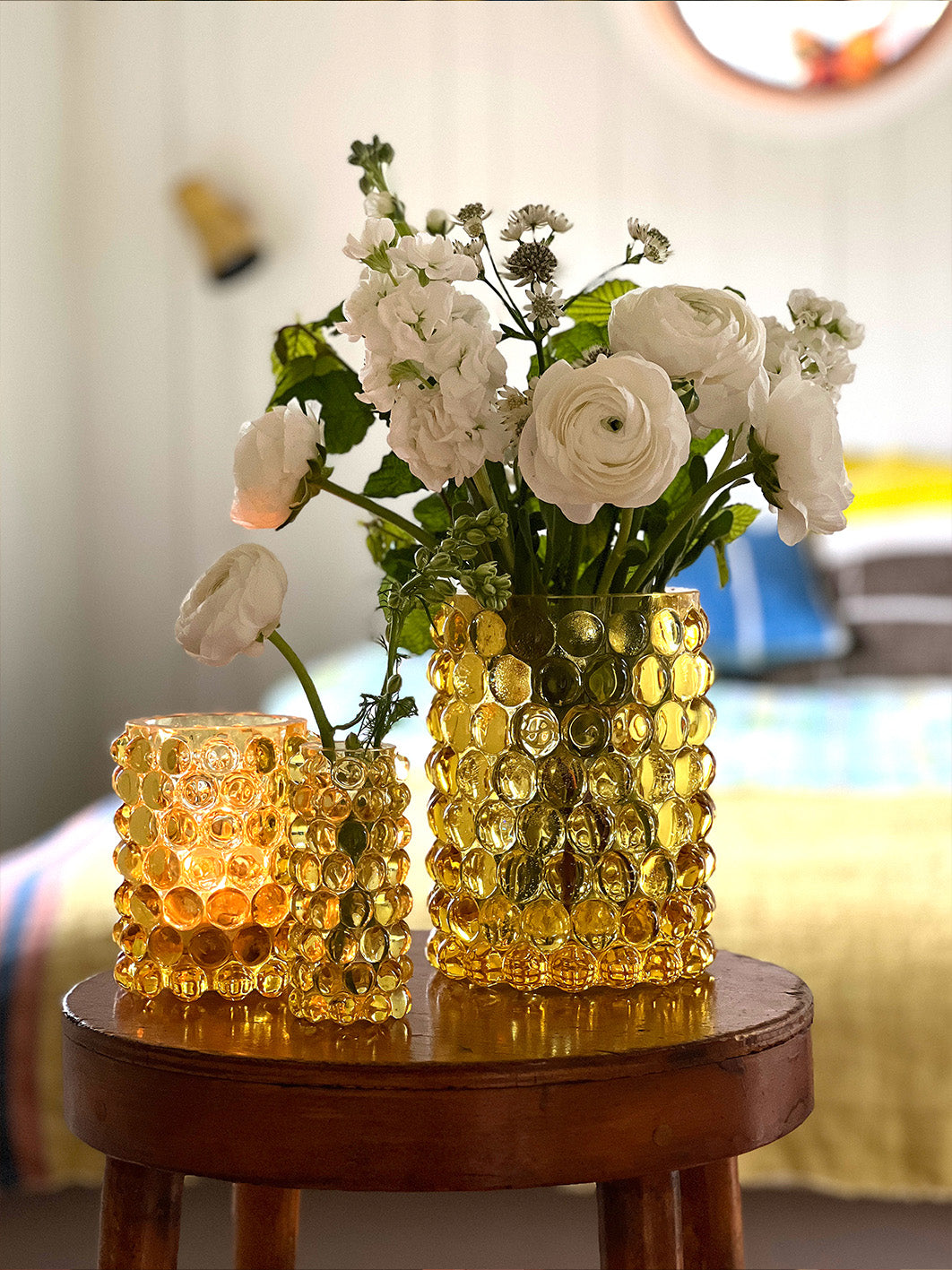 HURRICANE LAMP BOULE LARGE, Limone