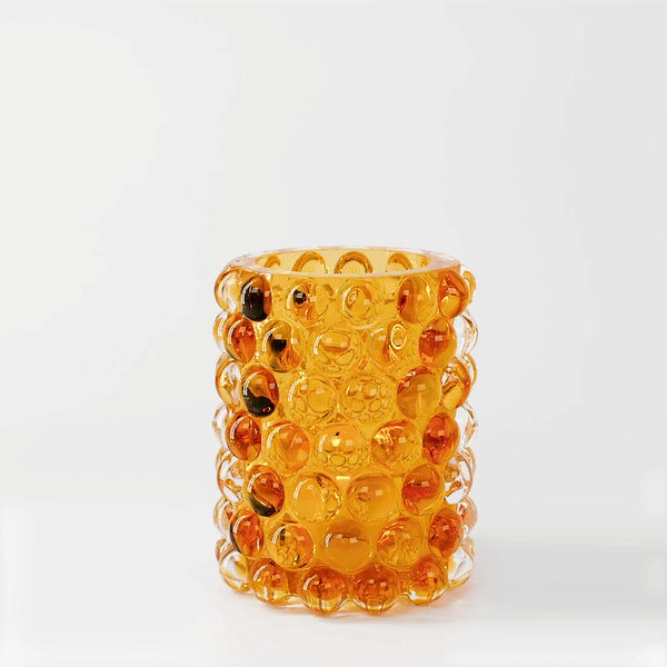 HURRICANE LAMP BOULE, Amber