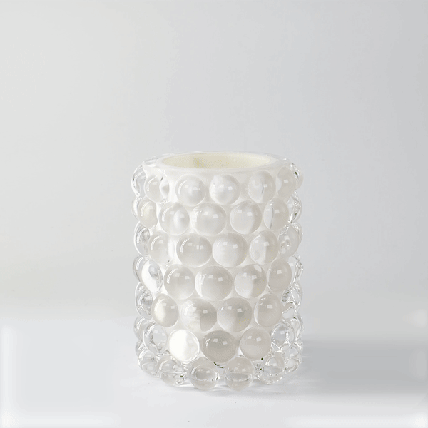 HURRICANE LAMP BOULE, White Ljuslykta