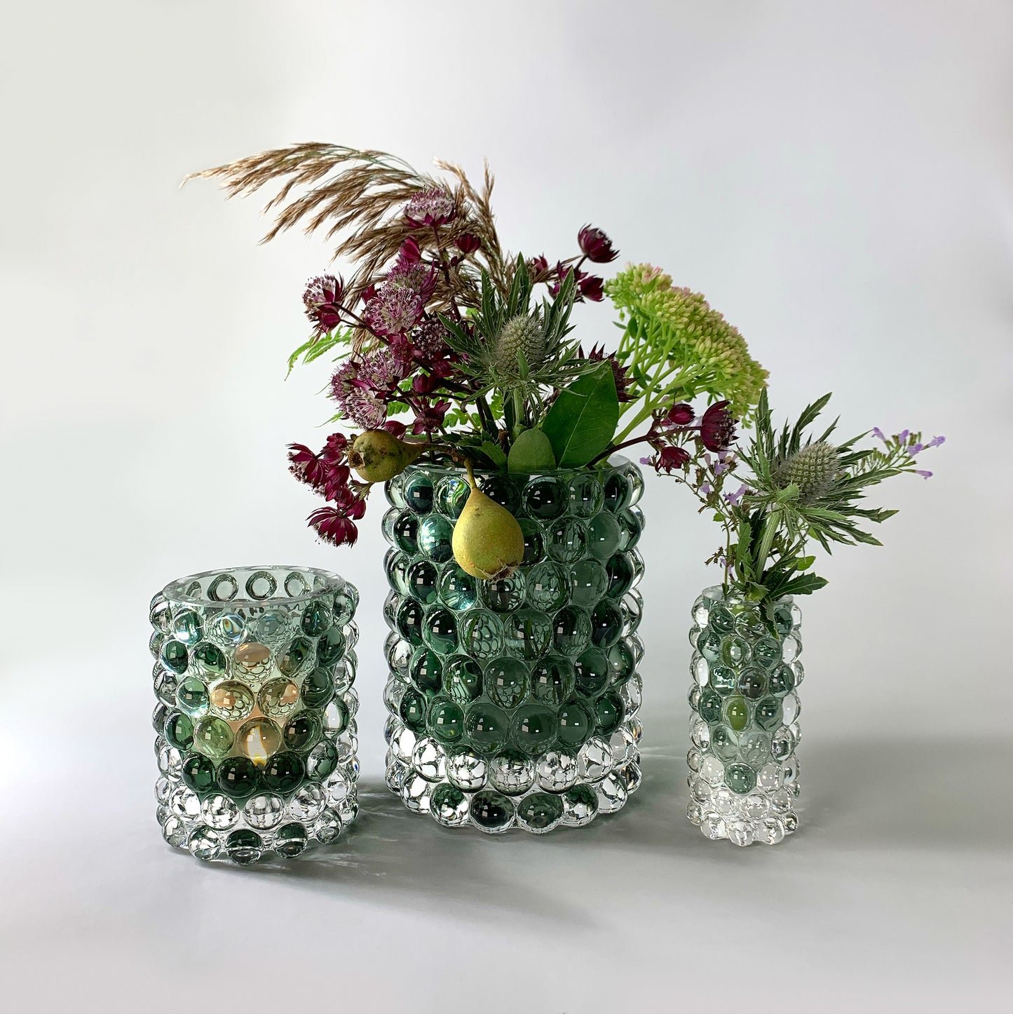 HURRICANE LAMP BOULE REGULAR, Sage Ljuslykta