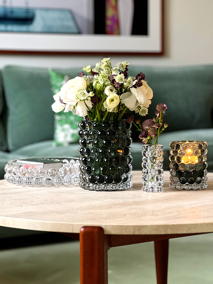 HURRICANE LAMP BOULE REGULAR, Sage Ljuslykta