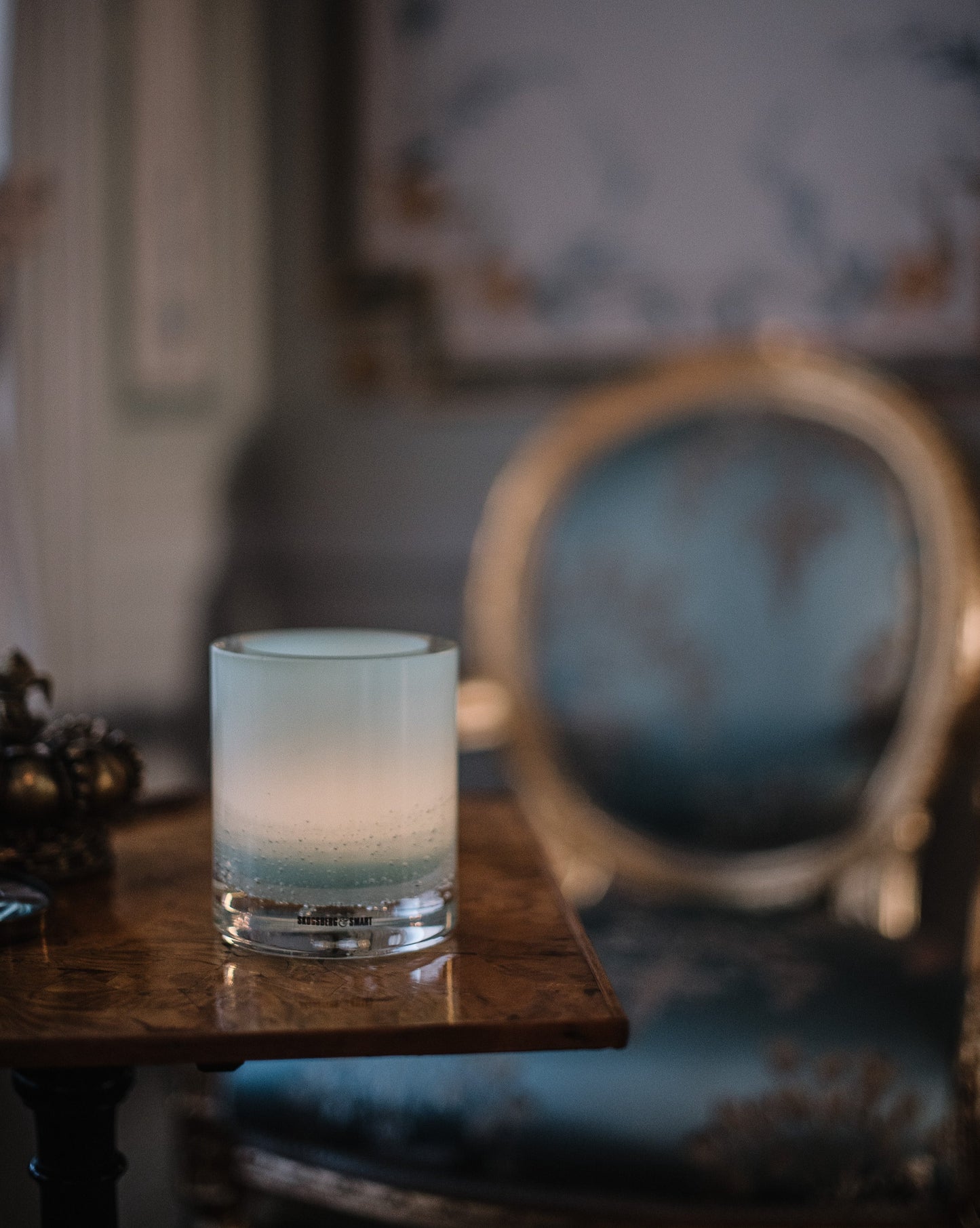 HURRICANE LAMP SODA, Aqua Windlicht