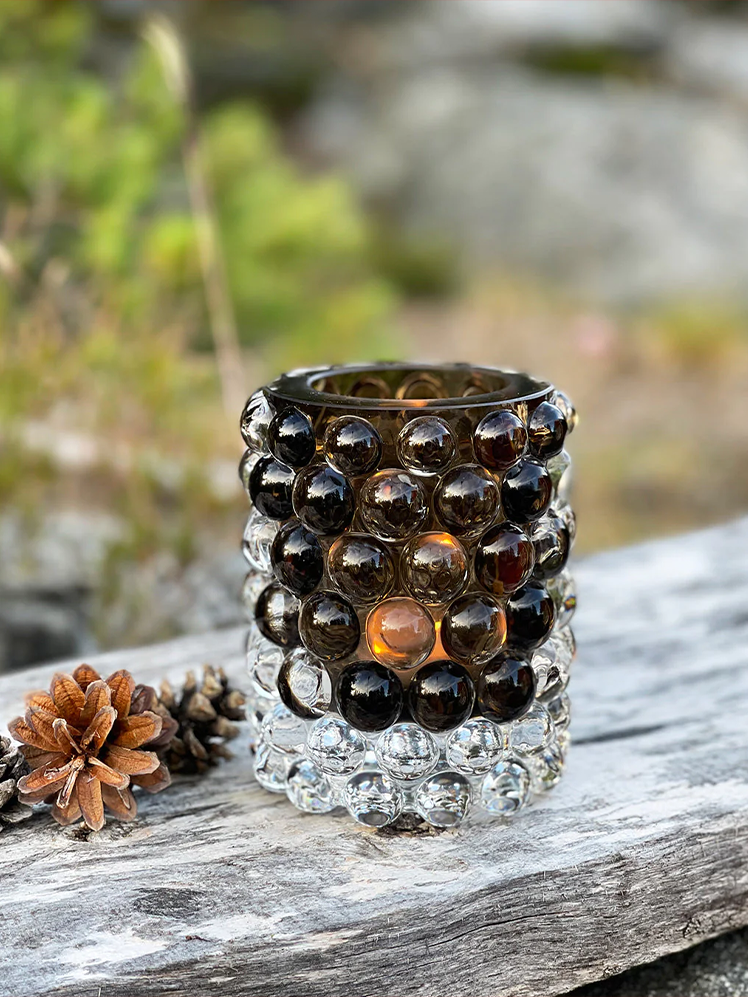 HURRICANE LAMP BOULE, Tobacco