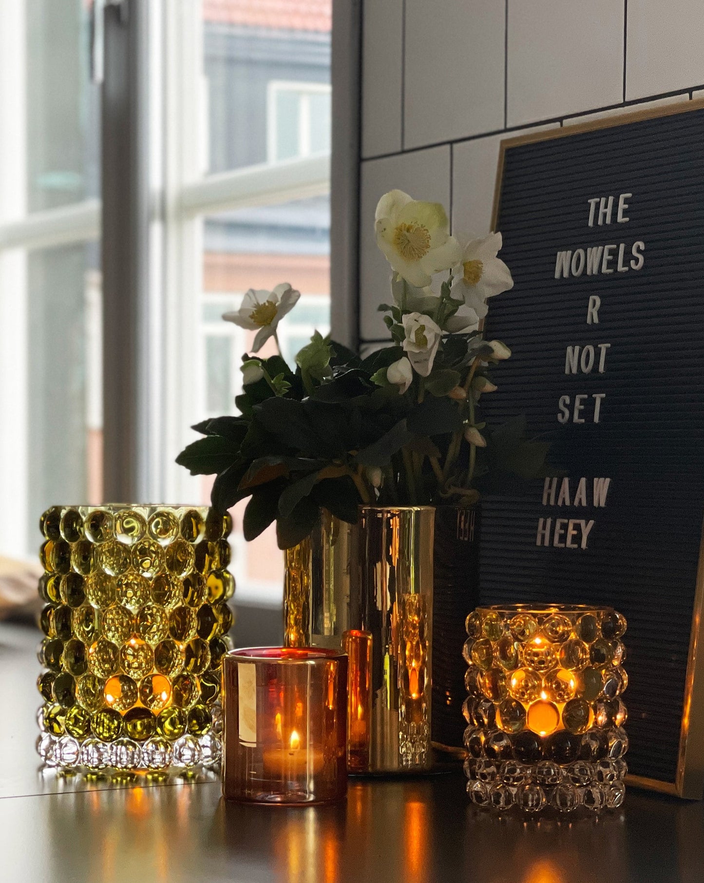 HURRICANE LAMP SMALL, Bronze Windlicht