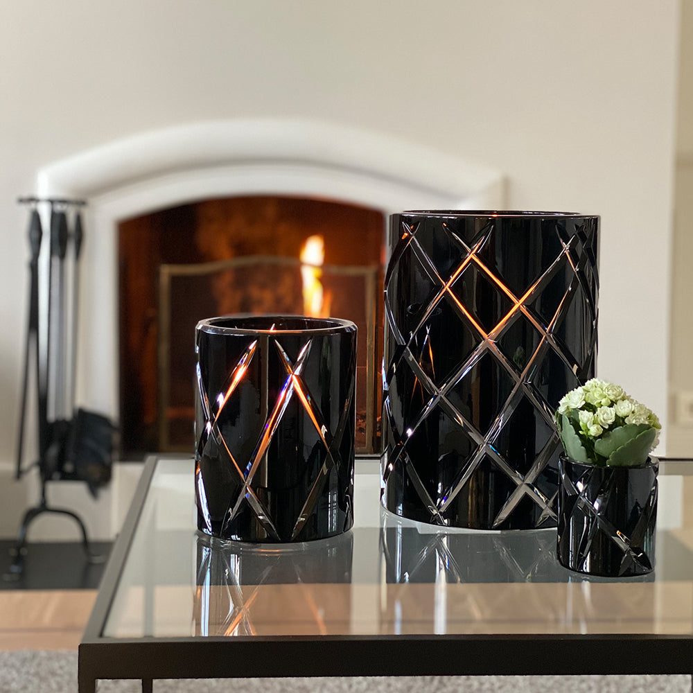 HURRICANE CRYSTAL LAMP MEDIUM, Black Skogsberg&Smart