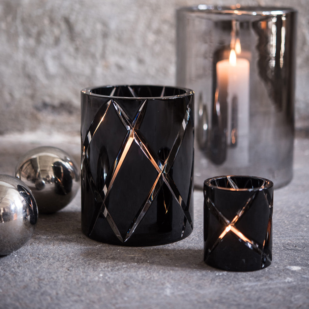 HURRICANE CRYSTAL LAMP SMALL, Black Skogsberg&Smart
