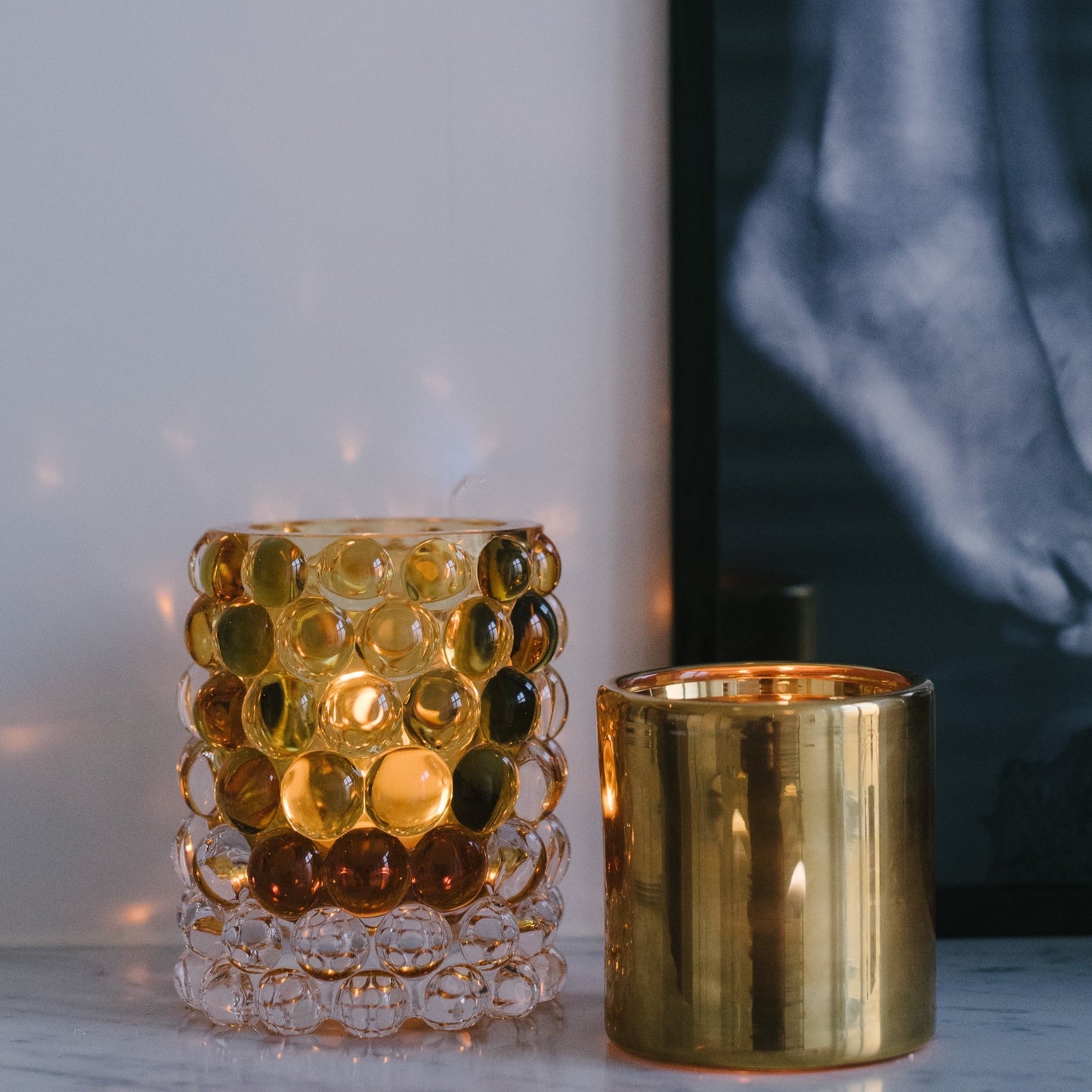 HURRICANE LAMP SMALL, Gold Skogsberg&Smart