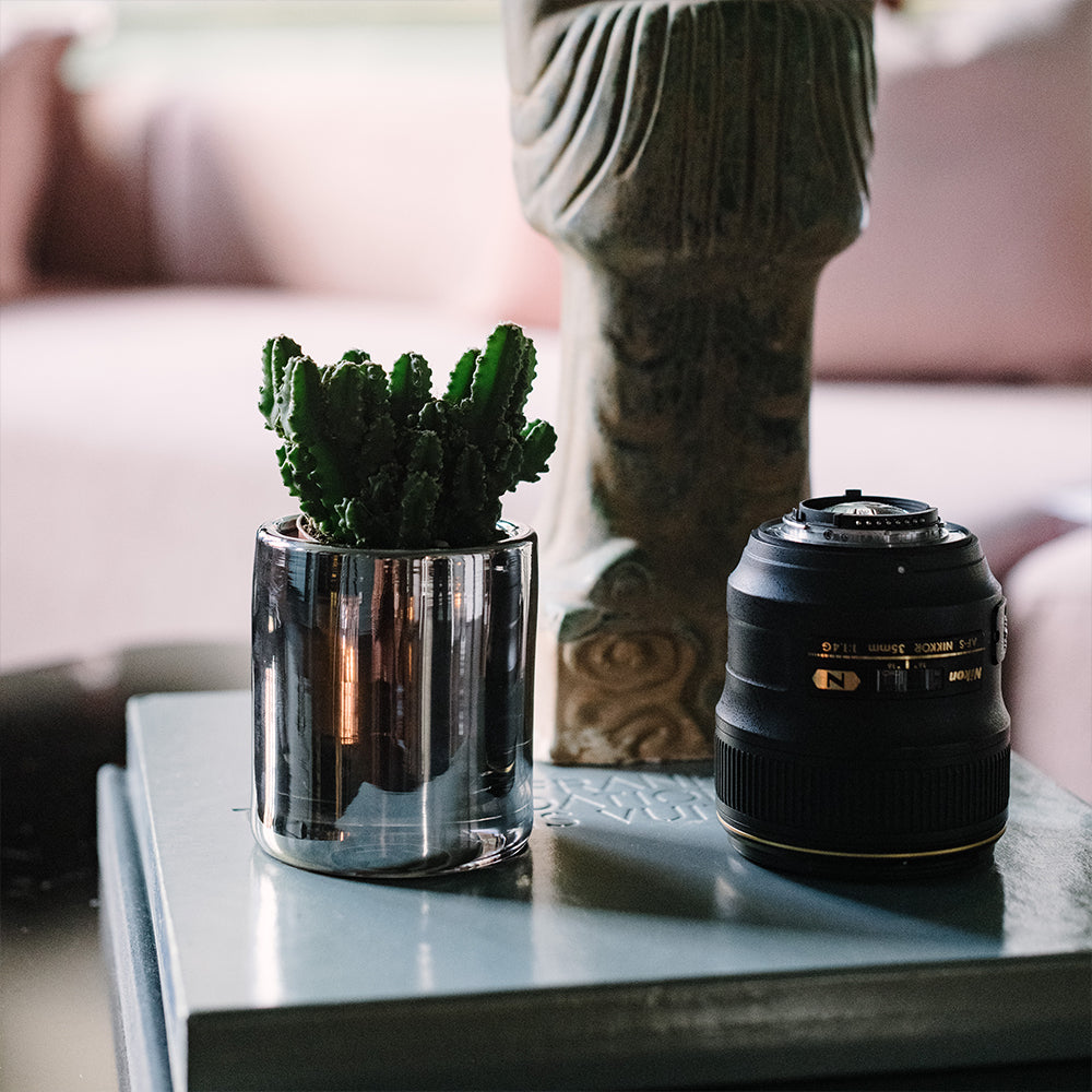 HURRICANE LAMP SMALL, Silver Skogsberg&Smart