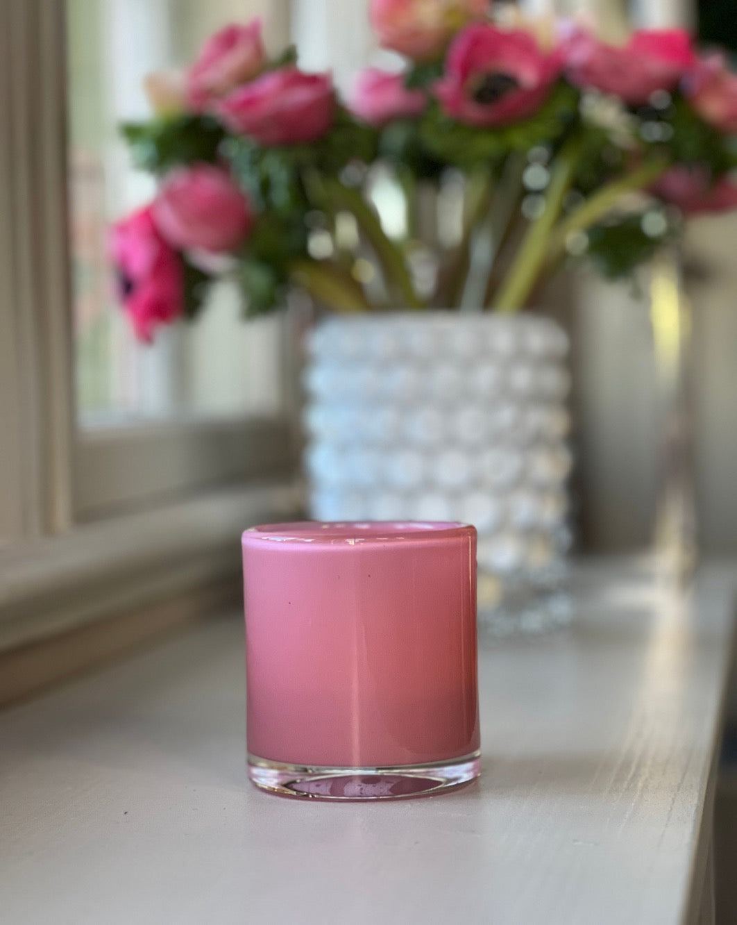 HURRICANE LAMP CANDY SMALL, Charmaine Ljuslykta