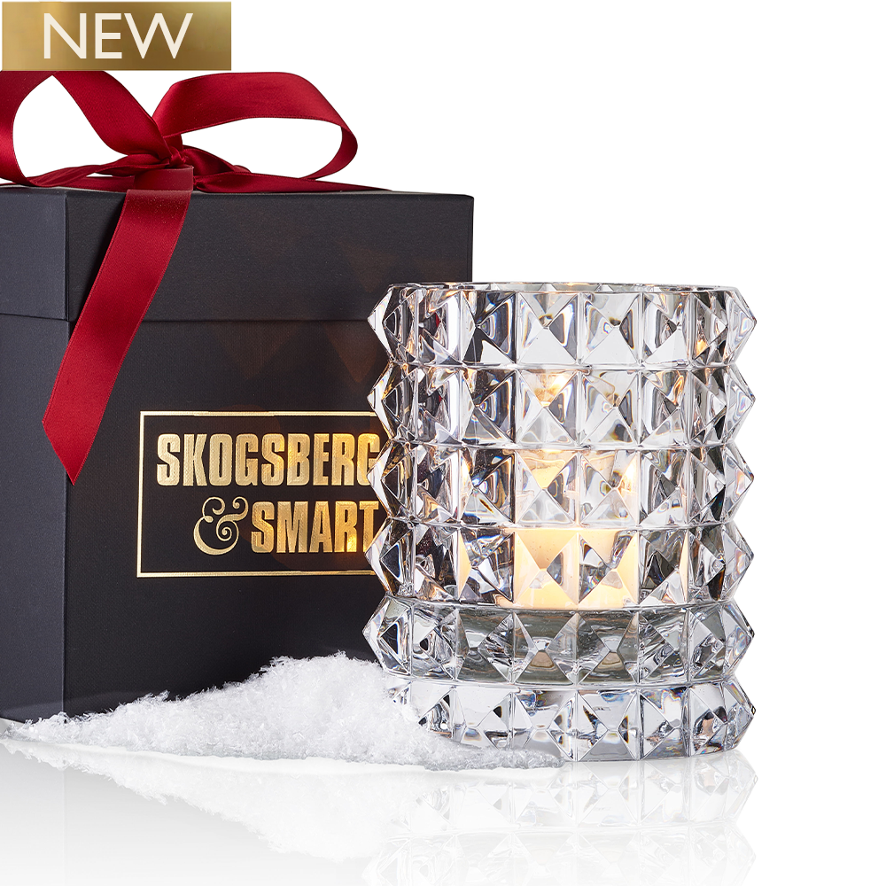 HURRICANE CRYSTAL LAMP MEDIUM, Stud Ljuslykta